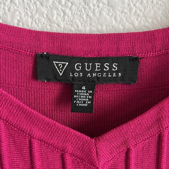 Guess Los Angeles Sleeveless Party Sheath Pink Dress Bondage Y2K 4 - Picture 3 of 11